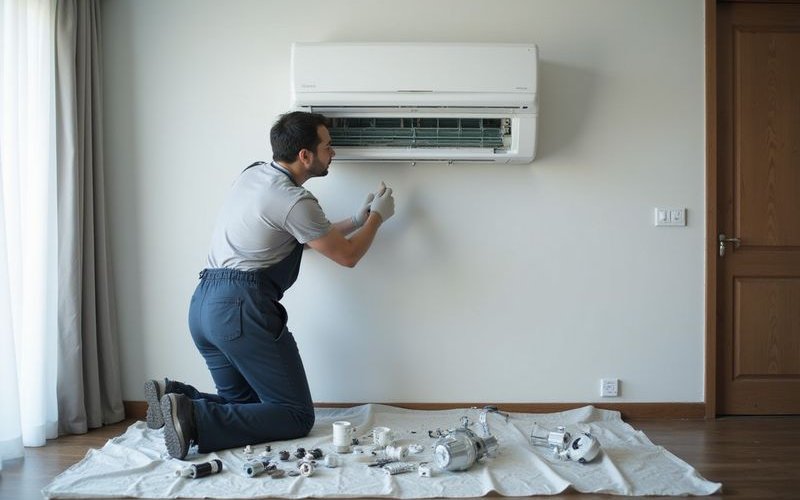 Illustration for Chemical Wash vs Normal Cleaning: Which Does Your Aircond Need?