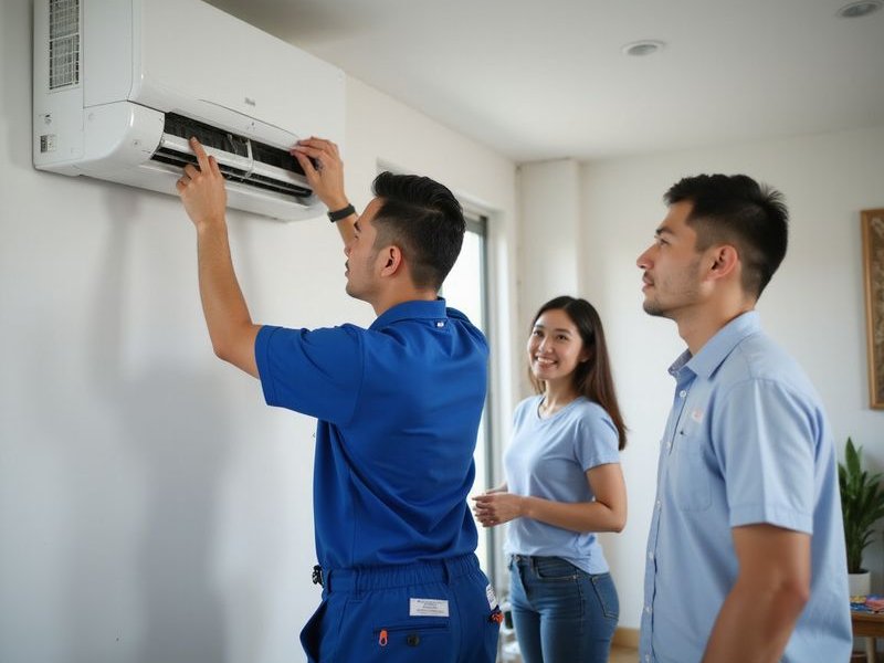 Aircond service in Menjalara
