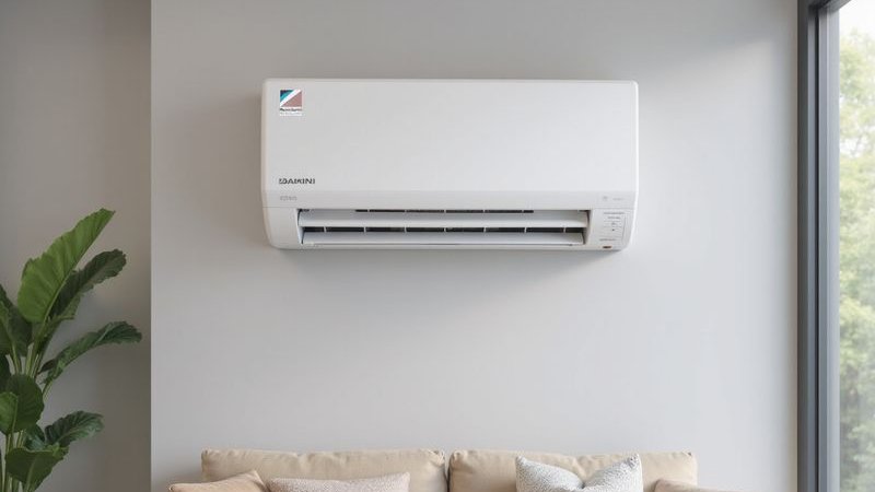 Daikin aircond with blinking indicator light