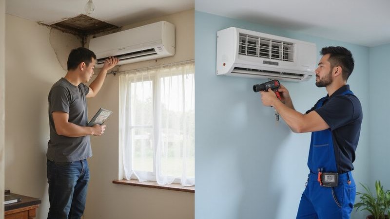 DIY vs professional aircond repair comparison